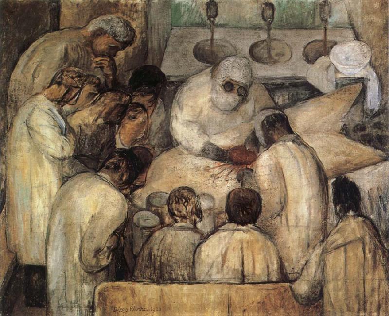 Diego Rivera Operation oil painting image